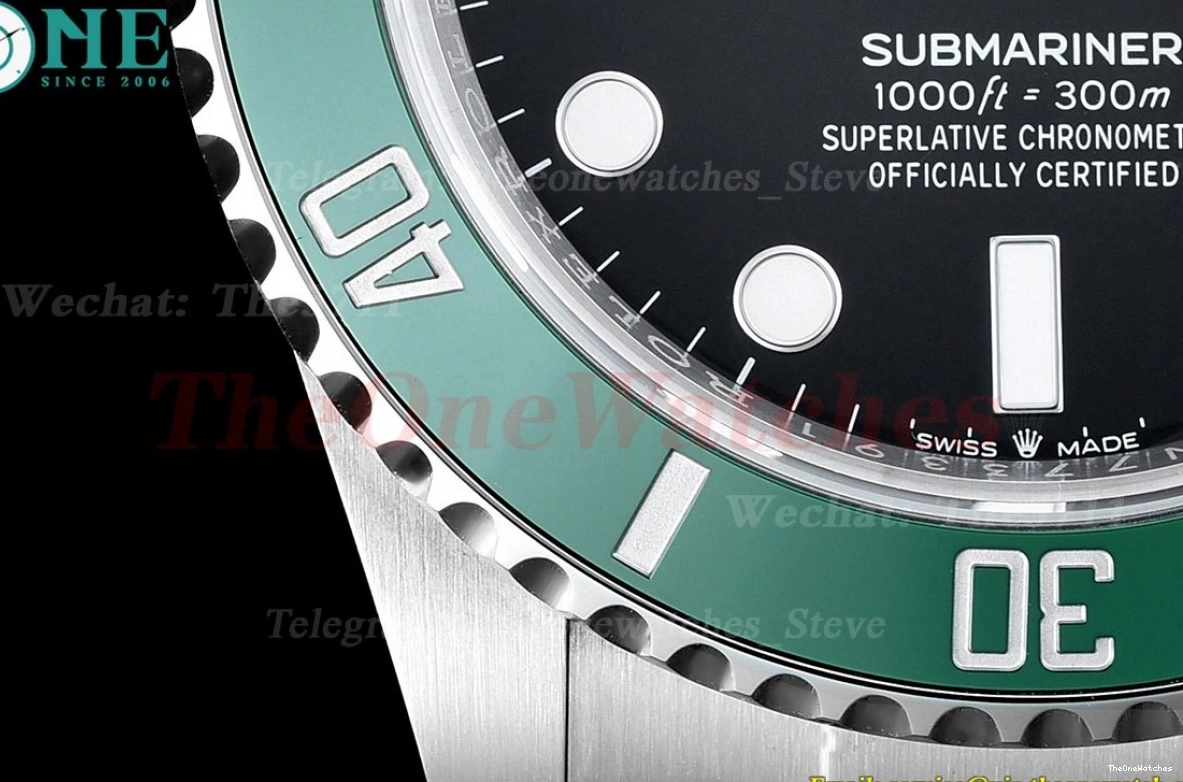 Green SS Starbucks 41mm 126610LV Clean Bezel SS SH3235 Submariner 0429